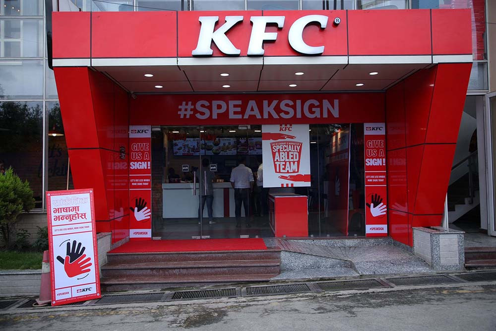 Devyani International Nepal announces first Special KFC in Kalanki on International Day of Sign Languages
